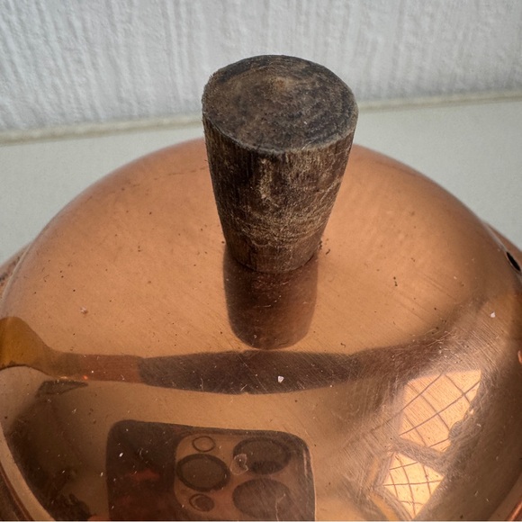 Vintage Portugal Copral Midcentury Copper Tea Kettle - Picture 10 of 13